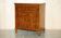 1940s vintage walnut commode with butler's serving tray.