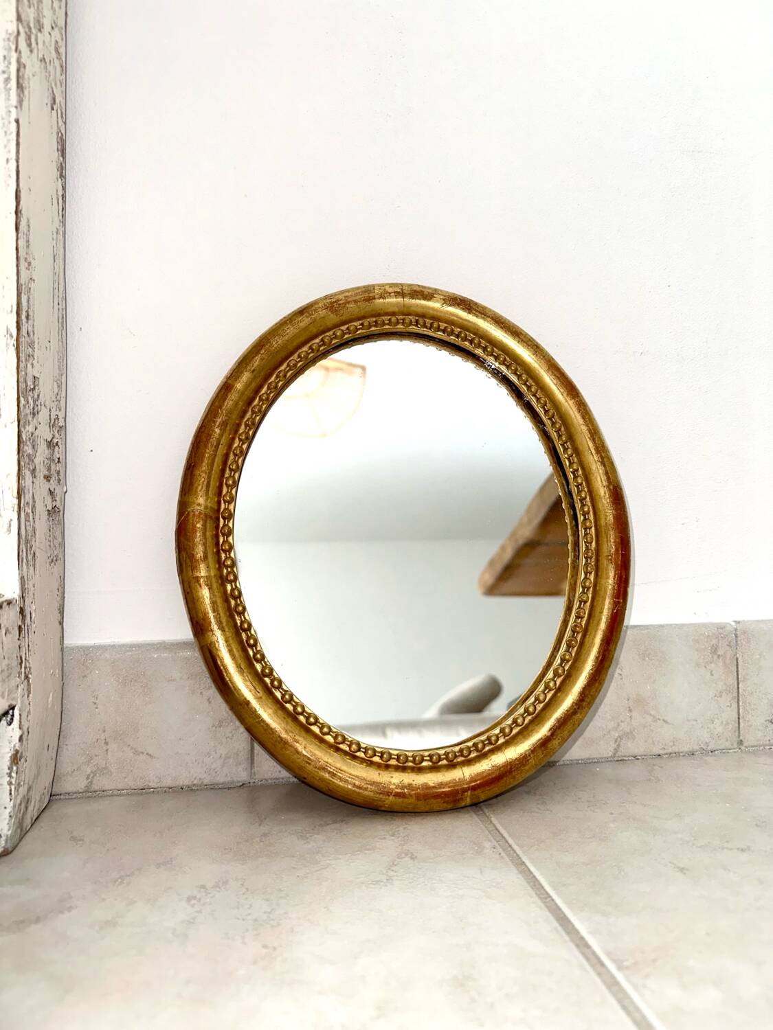 Old oval mirror early 20th century