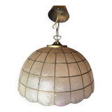 Suspension en nacre et laiton vintage