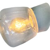 Vintage White Porcelain Wall Light, 1970s