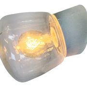 Vintage White Porcelain Wall Light, 1970s