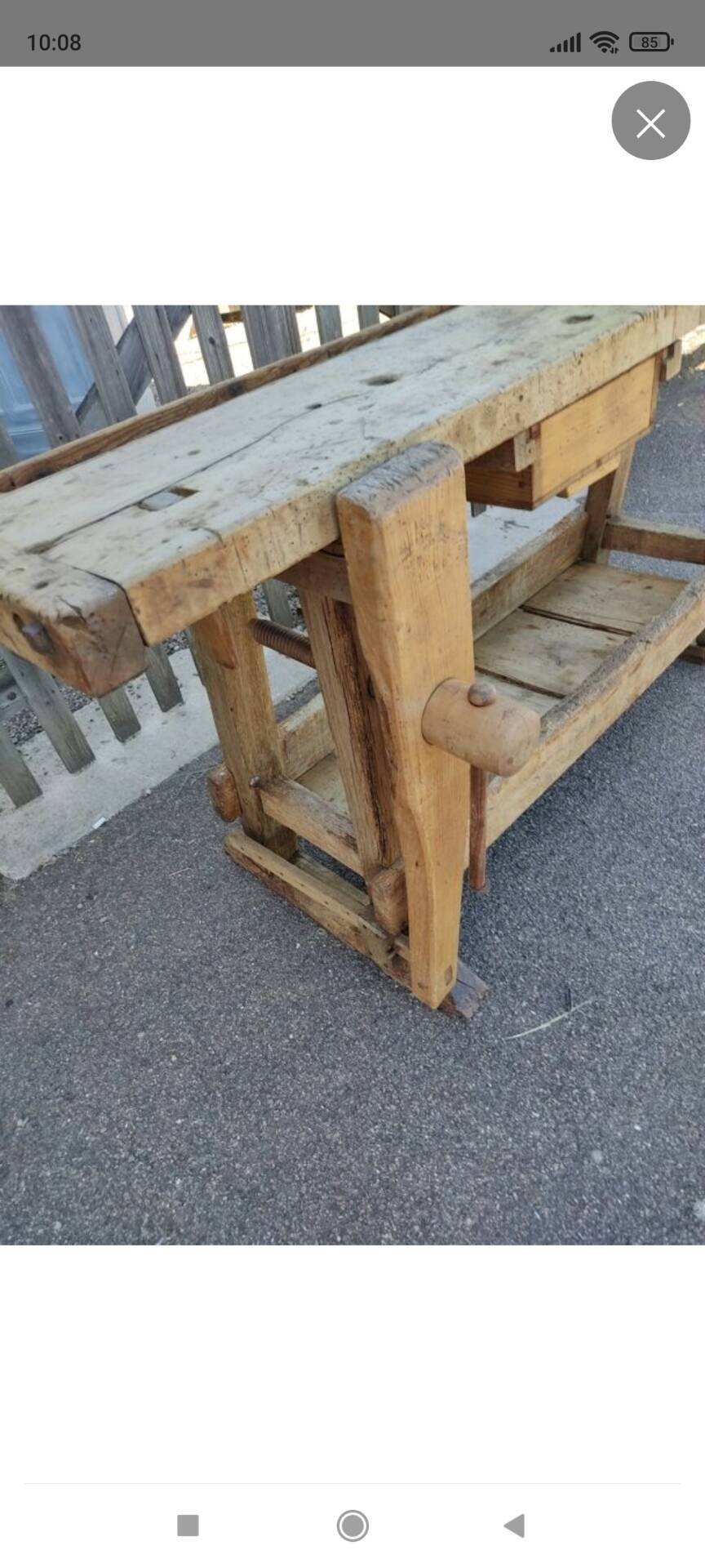 Petit établi d'atelier 