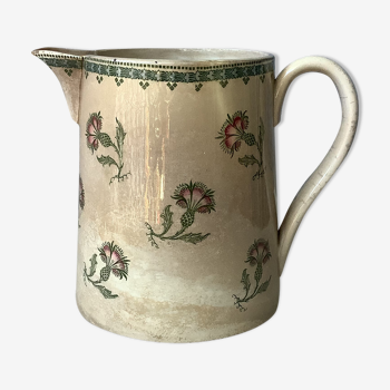 Antique pitcher K&G Lunéville late nineteenth century