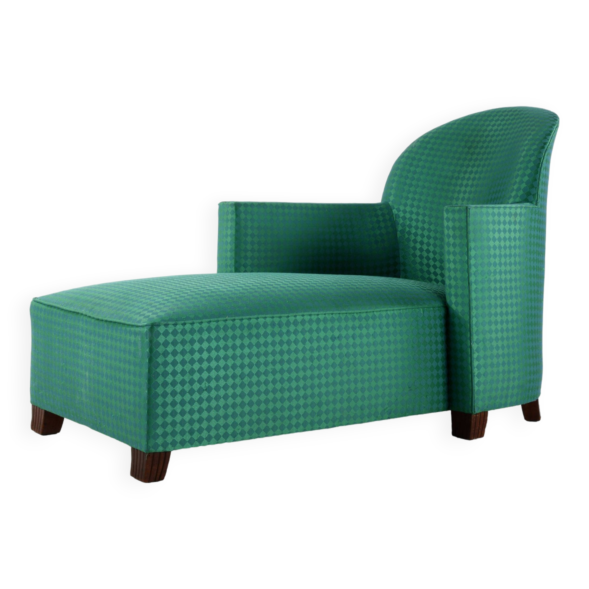 Asymmetrical Art Deco style chaise longue