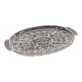 5-compartment crystal aperitif dish