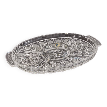 5-compartment crystal aperitif dish