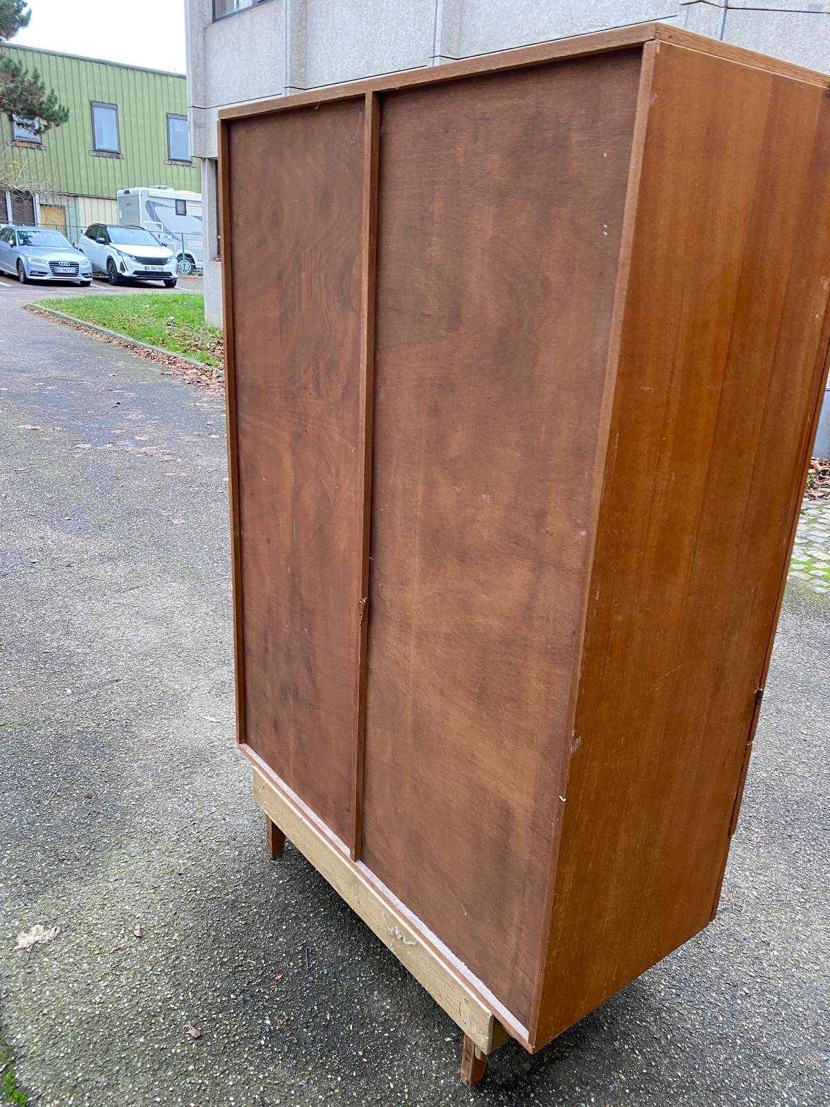 Armoire scandinave en chêne 1950 de 110cm