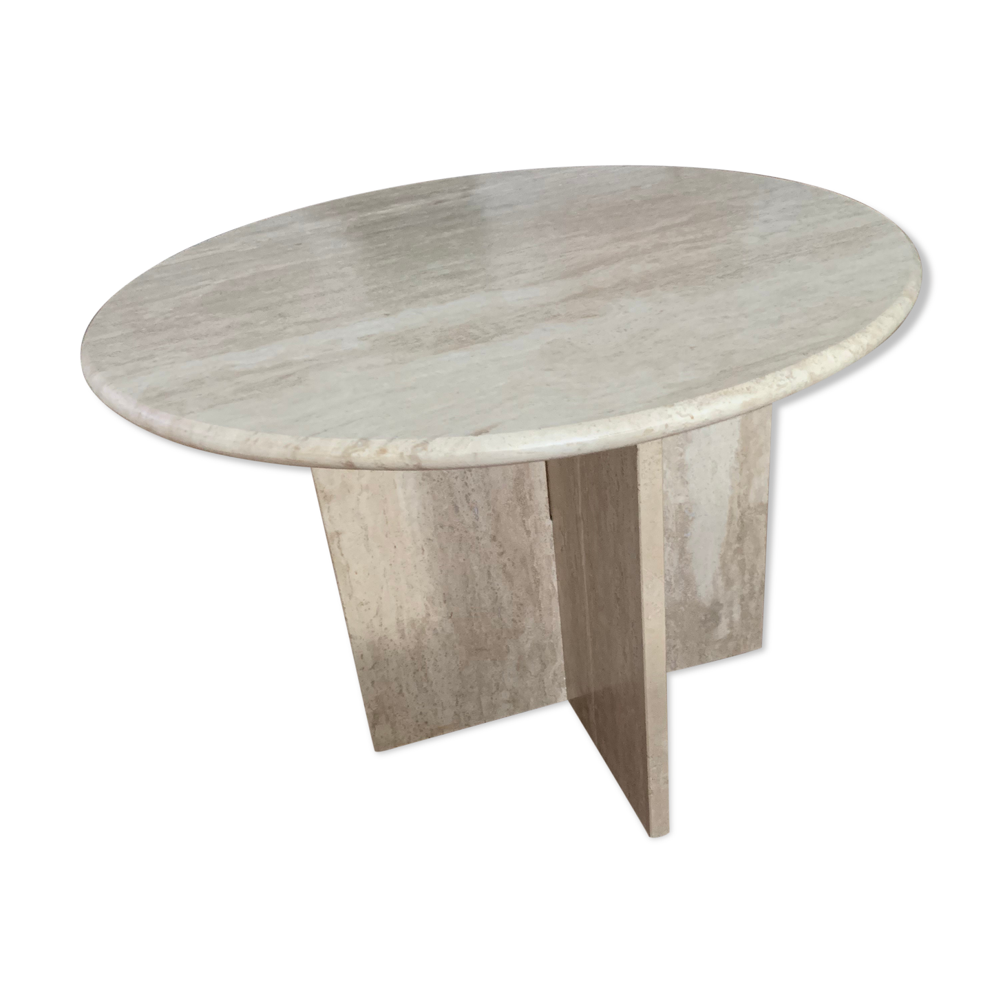 Travertine coffee table