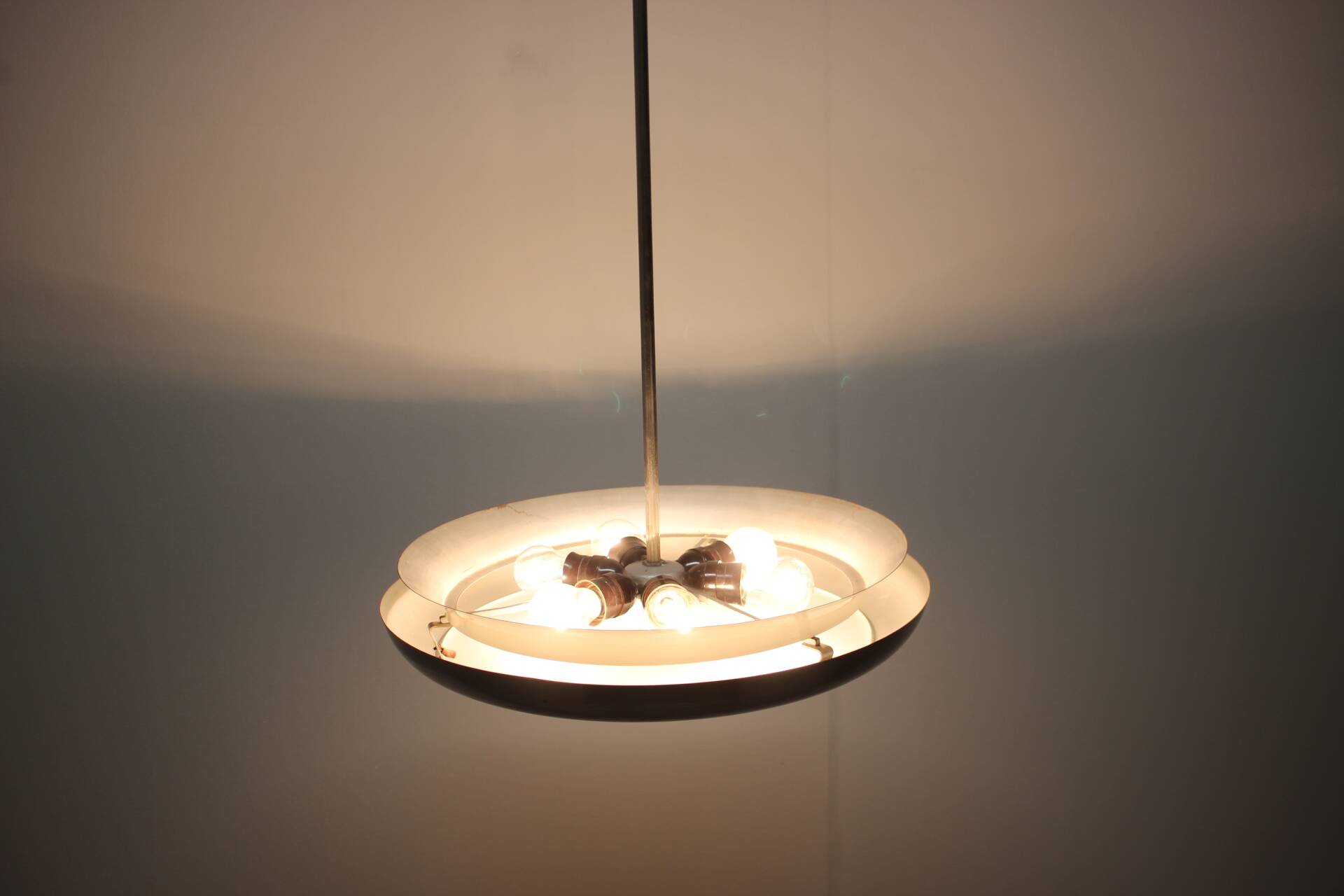 UFO-shaped Art Deco pendant by Josef Hůrka for Napako, 1930s