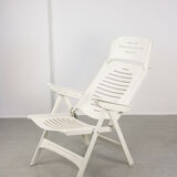Vintage Danish Folding Armchair with 5 Positions