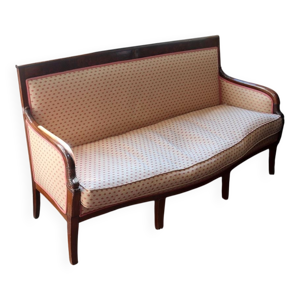 Banquette Empire, canapé - restauration acajou