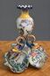 Large centrepiece in earthenware, hand-painted: Jules Verlingue workshop