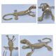 Massive brass lizard signed Zak sculptural design