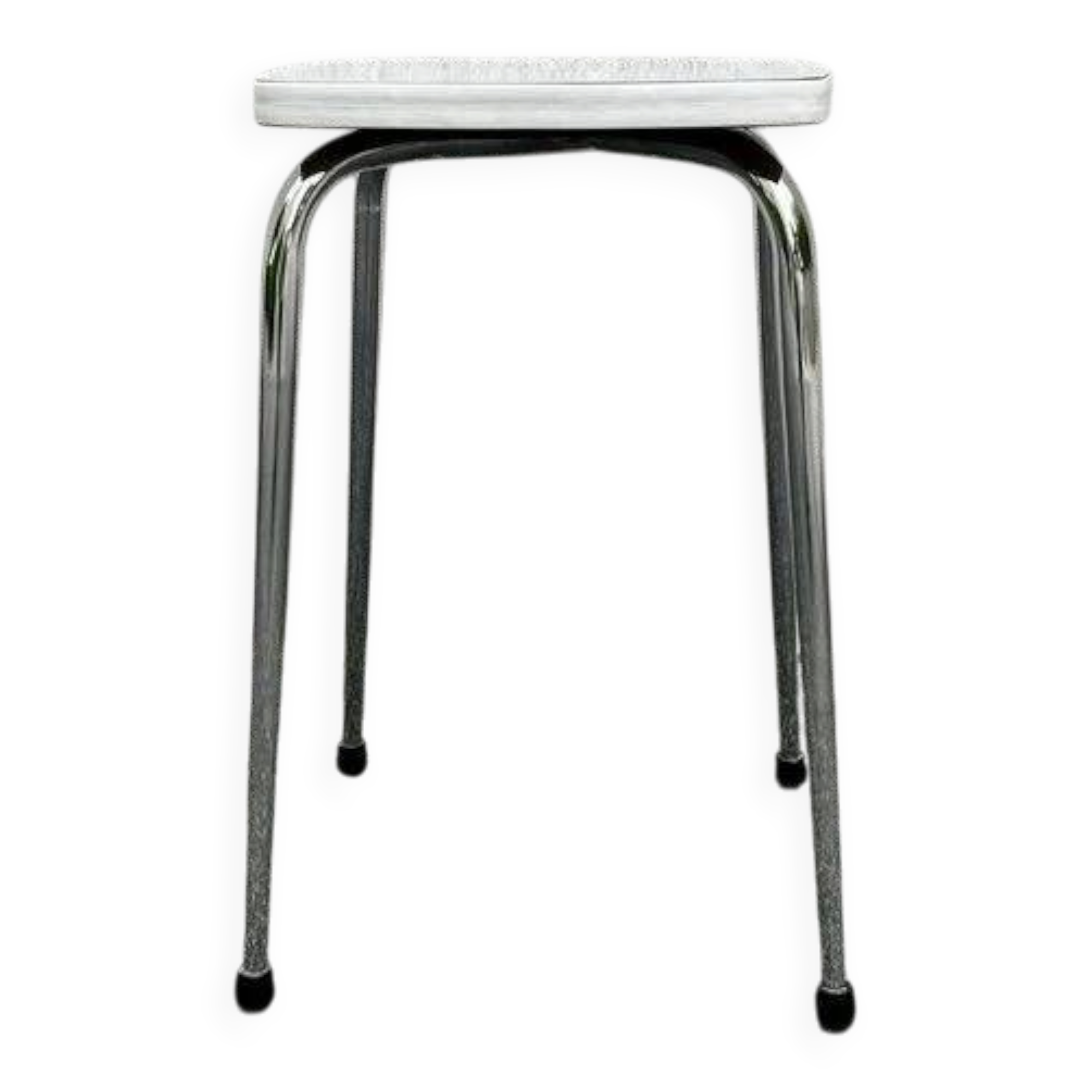 White formica stool