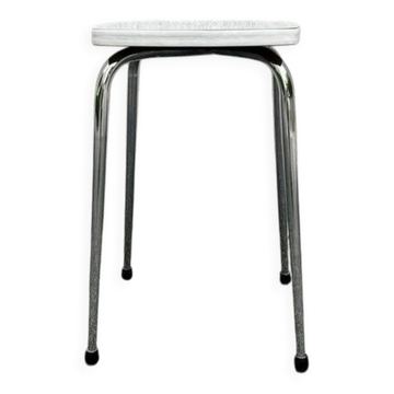 White formica stool