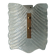 Fischer Leuchten vintage wall light, thick glass and brass wall sconce.
