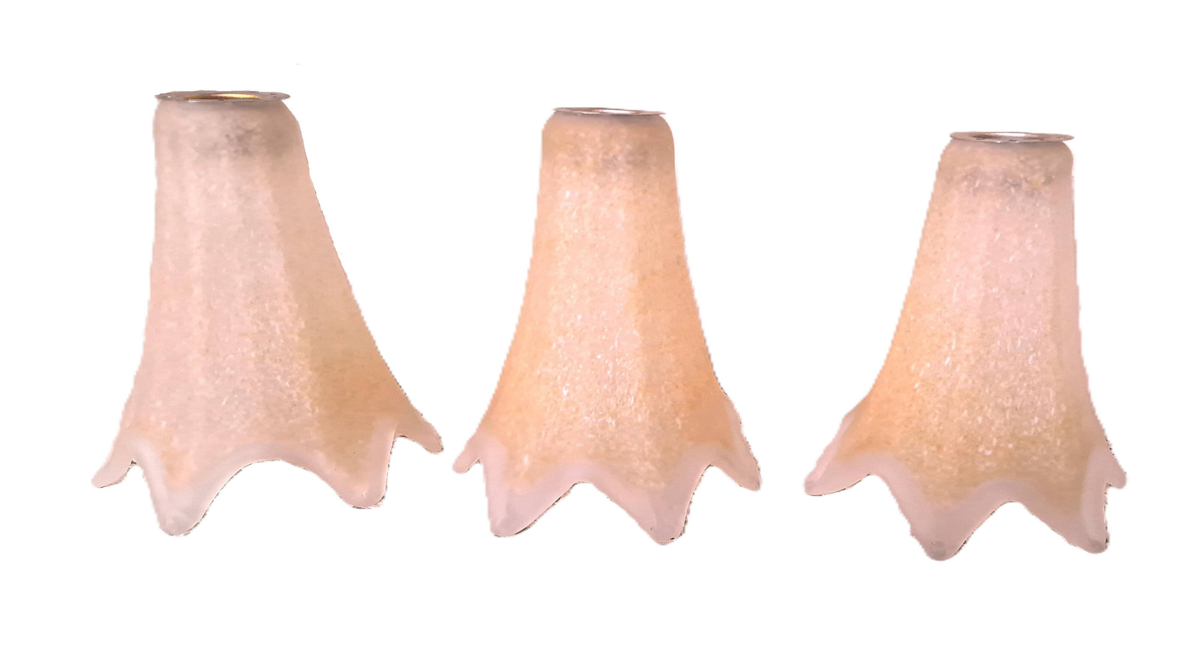 Suspensions Lustre ceiling light Opaline glass France POP 1960 Decoration reduced