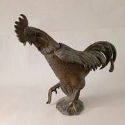 Vintage Rooster Metal Ashtray