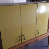 Meuble formica jaune