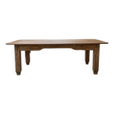 XL oak and beech butcher's farm table