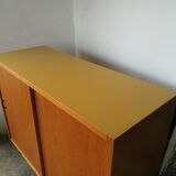 Vintage sideboard sliding doors 1970