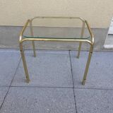 Glass side table