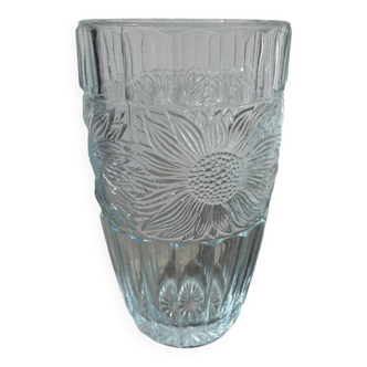 Glass sunflower vase 1990