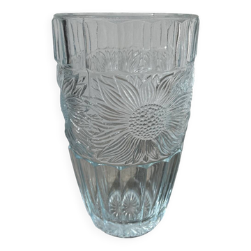 Glass sunflower vase 1990
