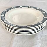 Semi-deep plates Terre de Fer Salin decor Saïda