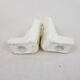 White ceramic book greenhouse representing hands 1980
