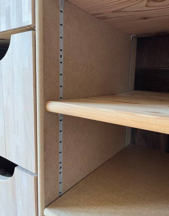 solid oak wardrobe with storage