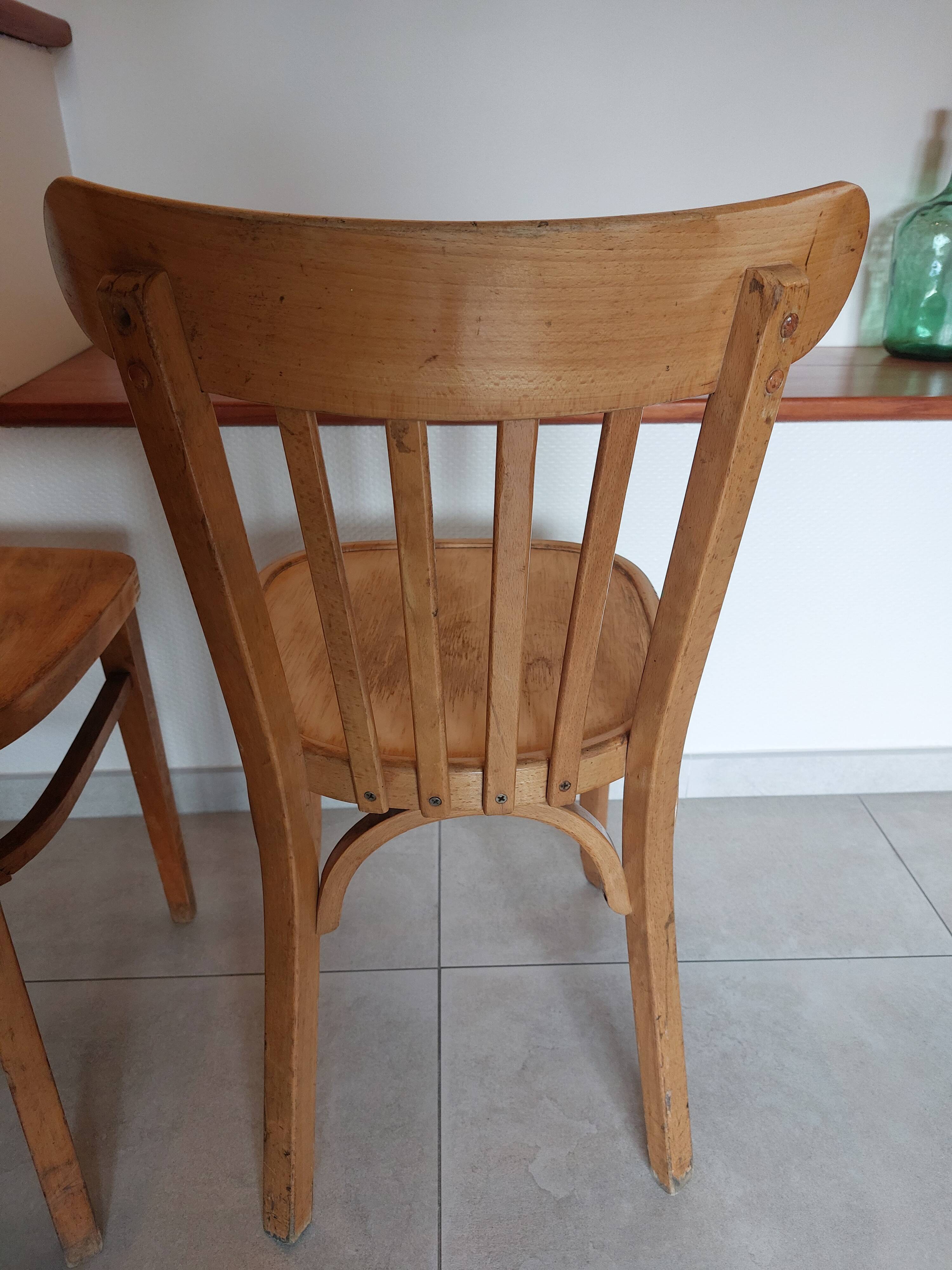 2 bistro chairs, Thonet brand