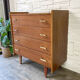 Scandinavian wooden chest of drawers Year 1950