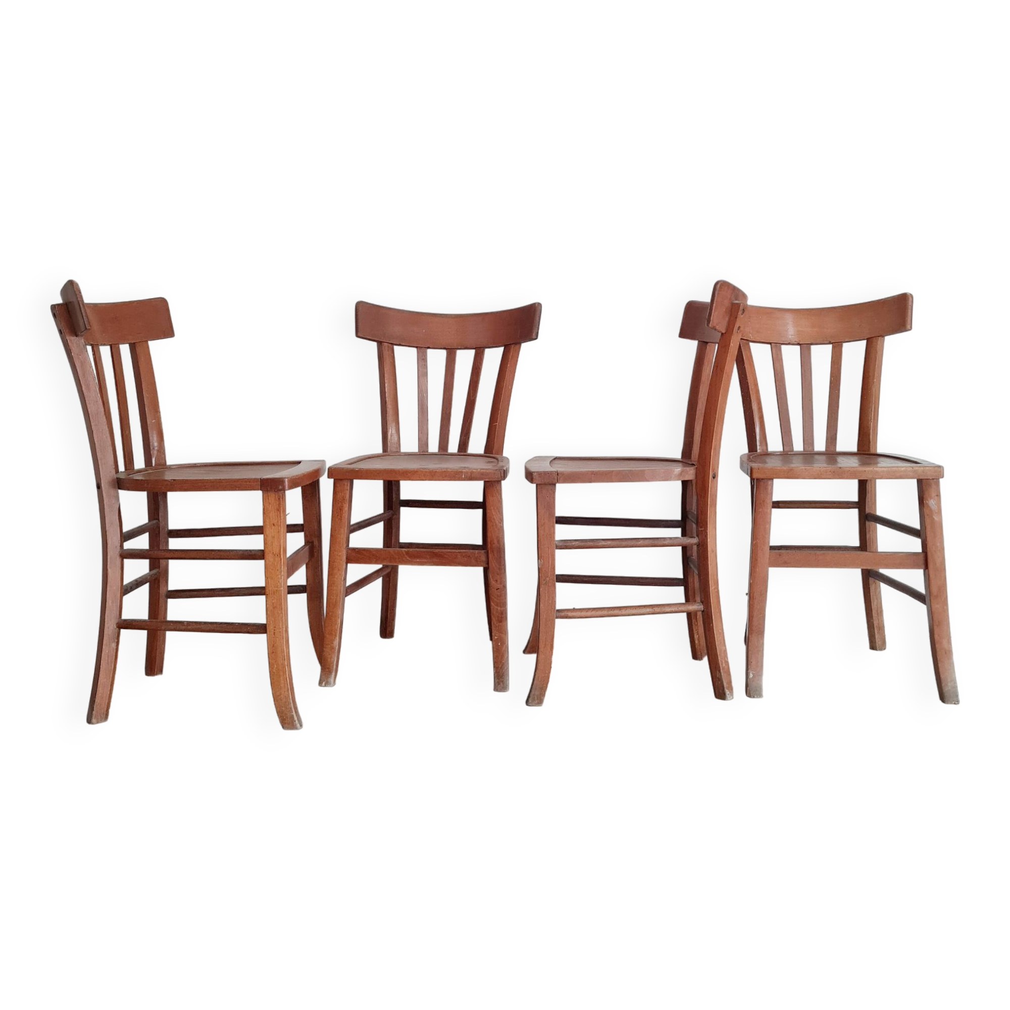 4 bistro chairs, 1940s
