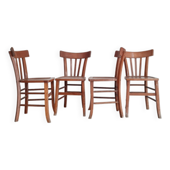 4 bistro chairs, 1940s