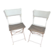 Lot of 2 old garden chairs