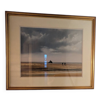 Painting Mont Saint Michel by Yann Lefrançois