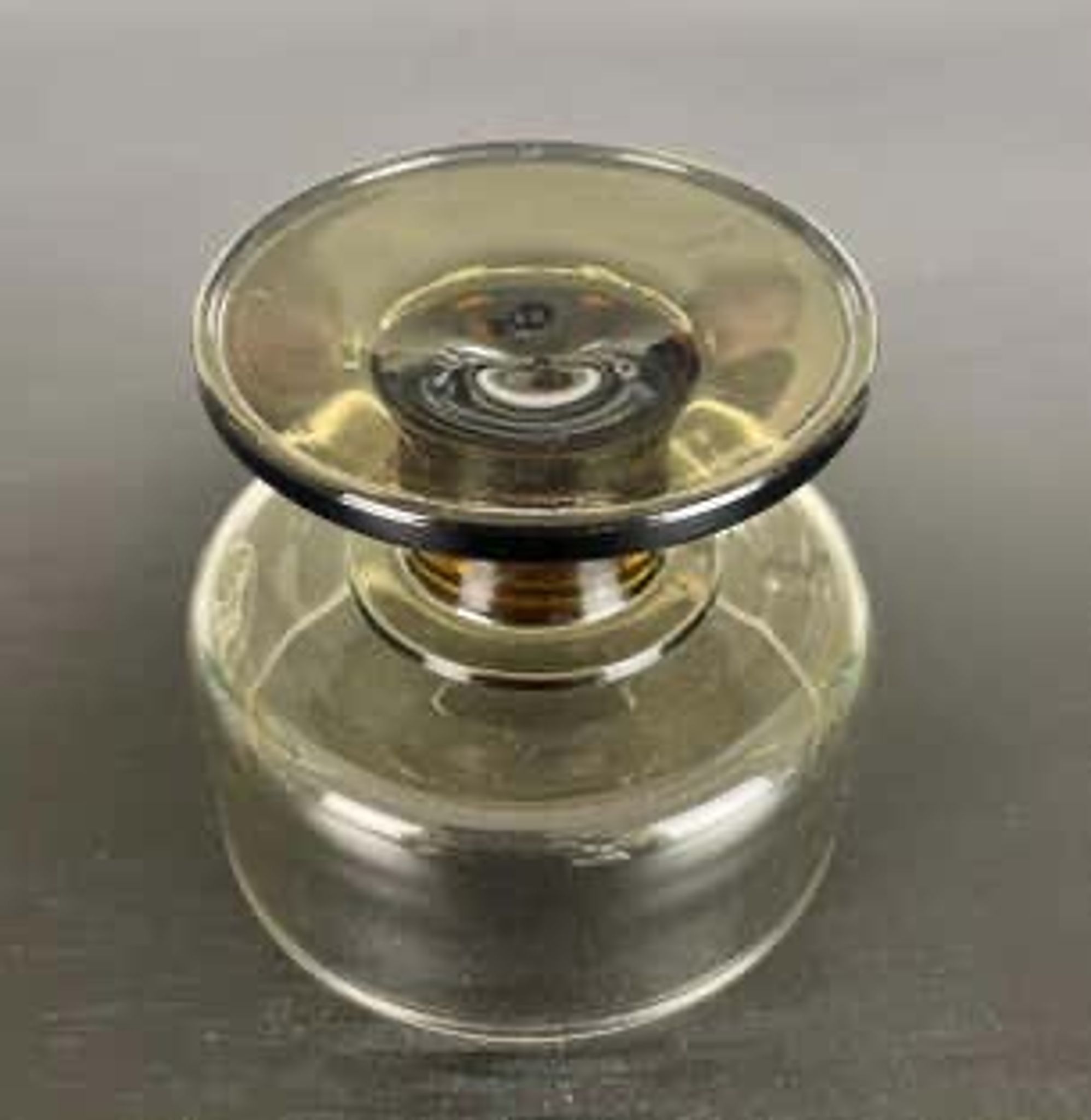 Champagne or dessert coupe bearing the Mobil Pegasus logo, 1970, France