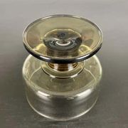 Champagne or dessert coupe bearing the Mobil Pegasus logo, 1970, France