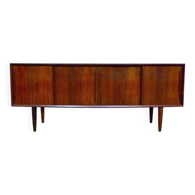 Enfilade minimaliste avec façade incurvée par Svend Aage Madsen pour HP Hansen, Danemark 1960