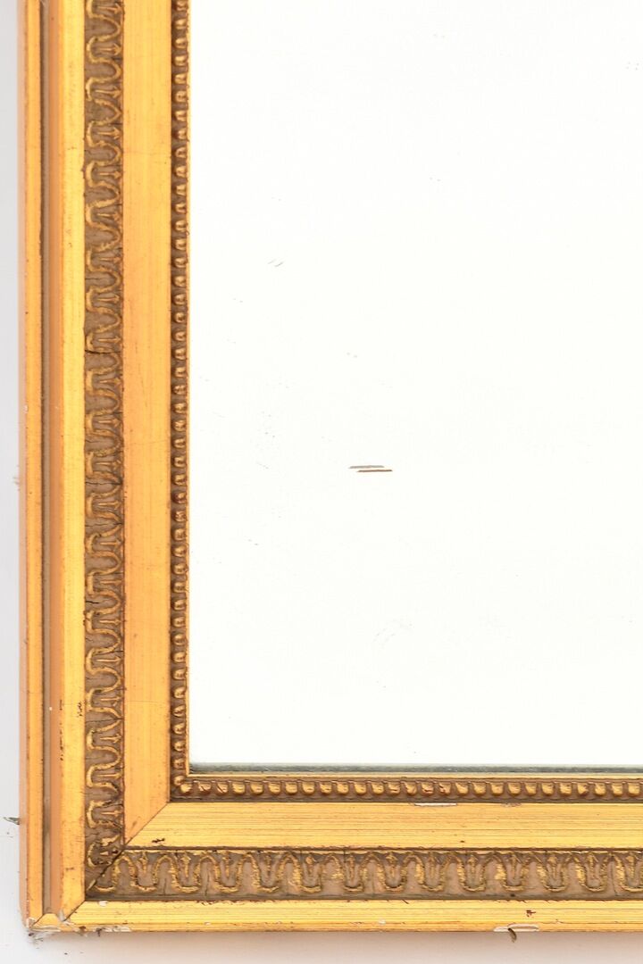 Small gilded wooden trumeau  108x38cm