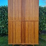 Rattan marquetry cabinet