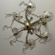 Lustre ancien pampilles  5 branches murano