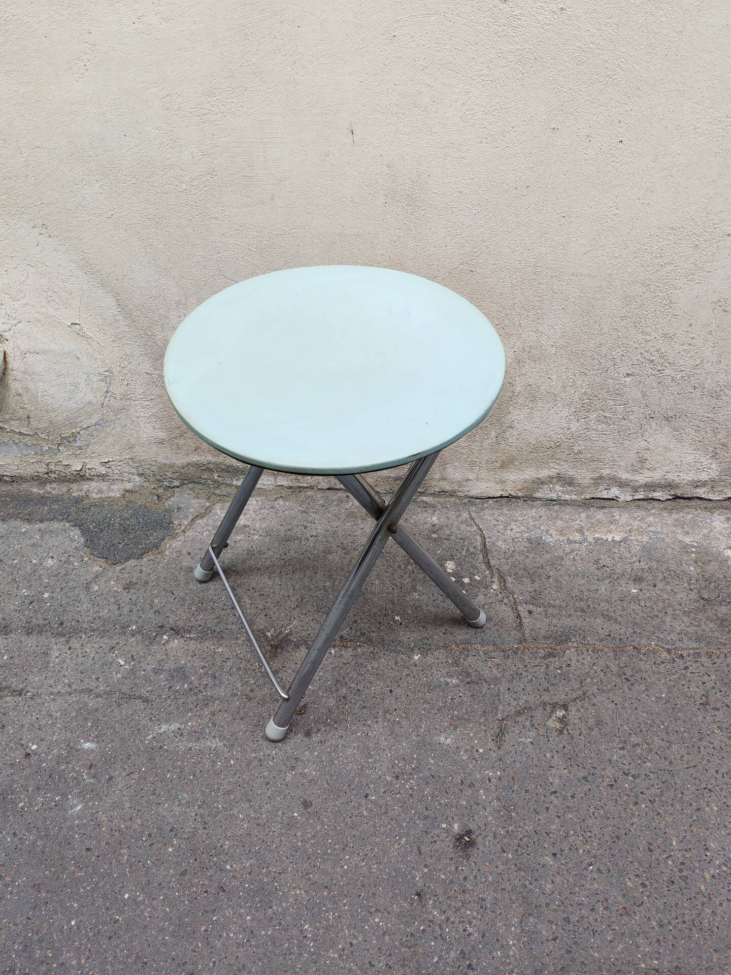 Tabouret pliant vintage Allemagne de L'Est 60/70