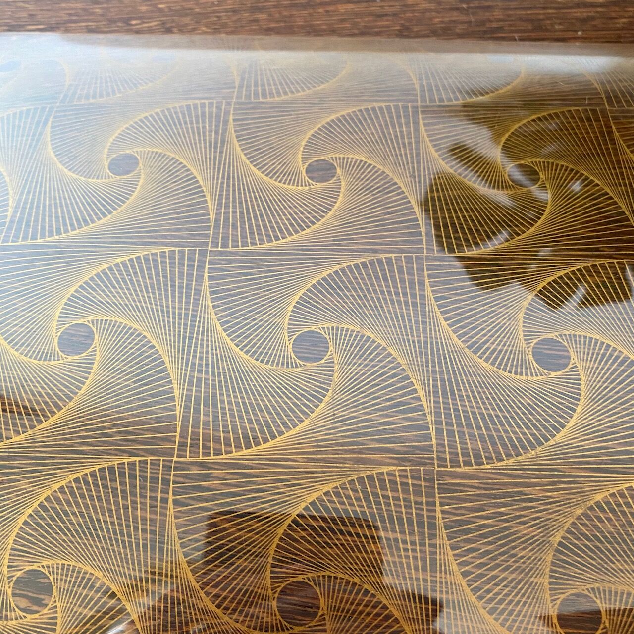 Glass serving tray