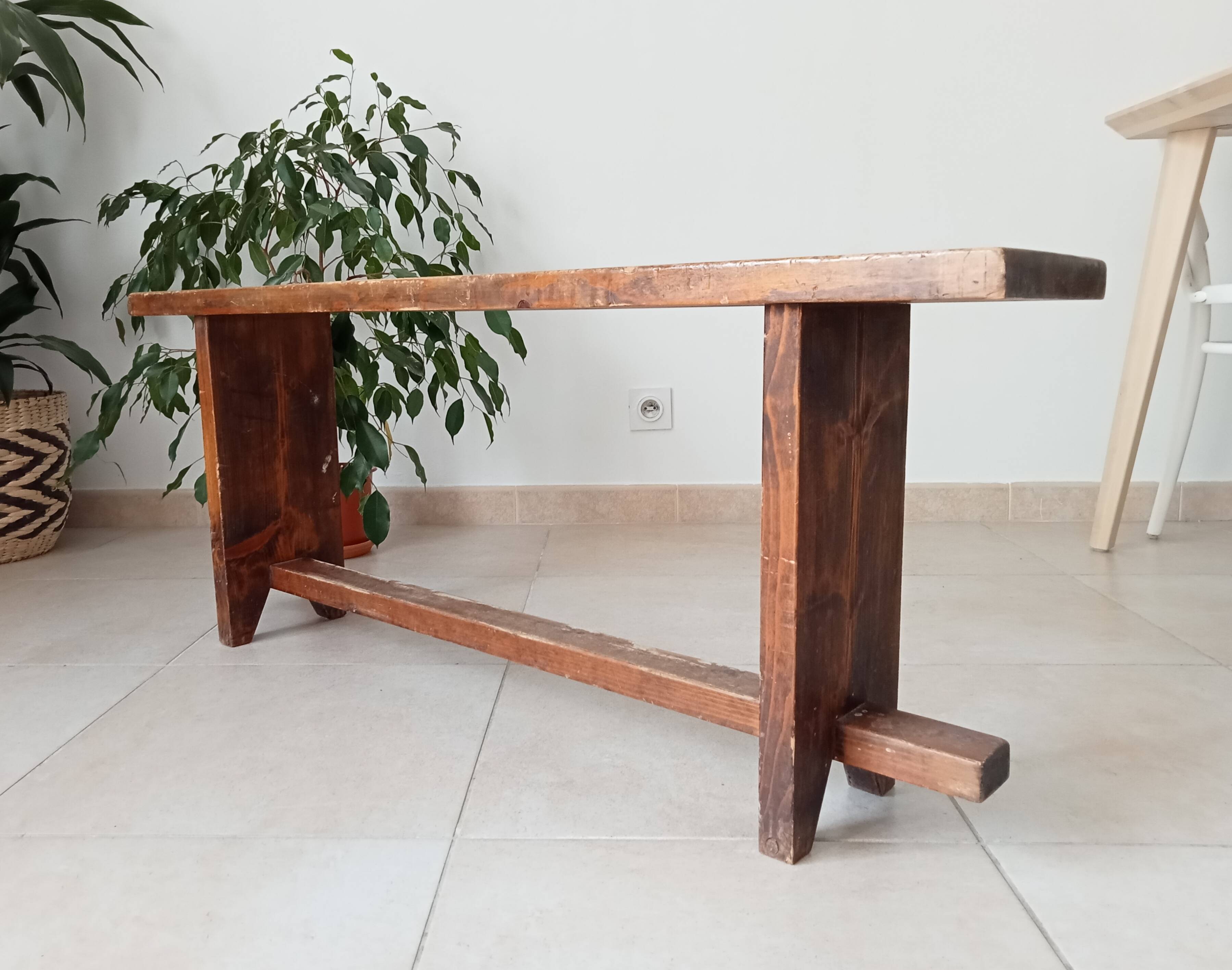 Wooden bench, 70s-80s