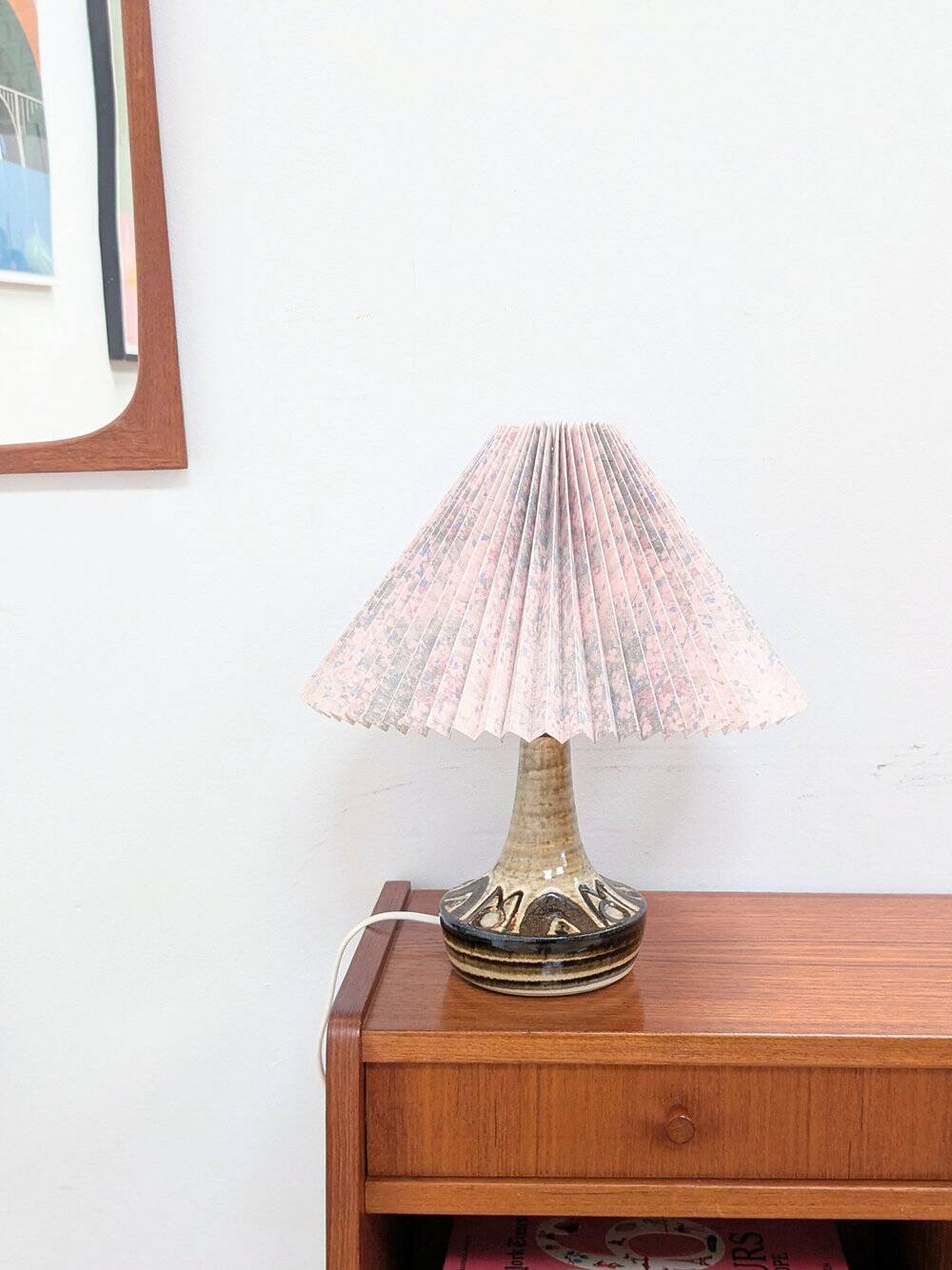 Lampe vintage en céramique