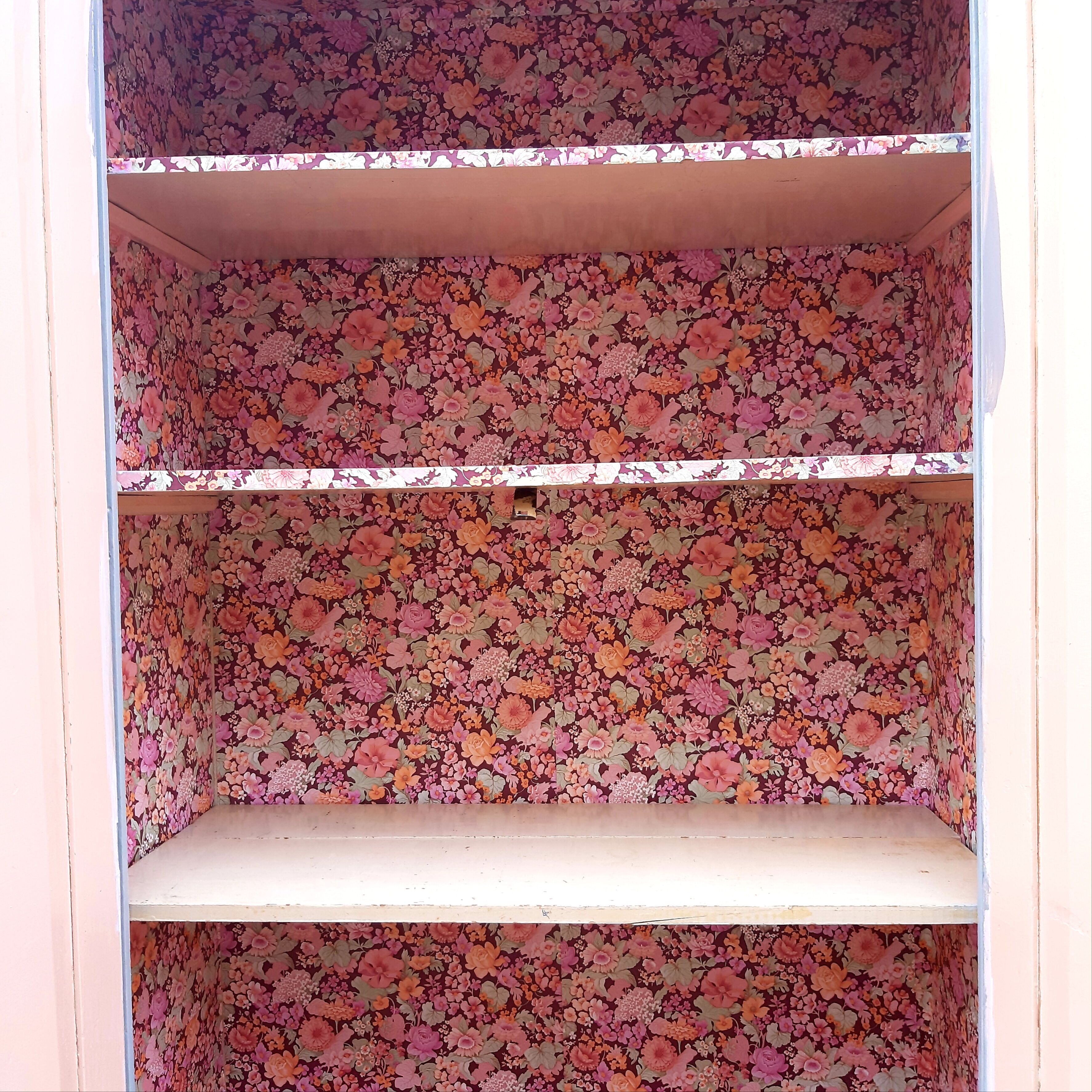 Parisian interior wardrobe vintage floral