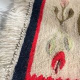 Tapis Rollakan décor de tulipes vintage