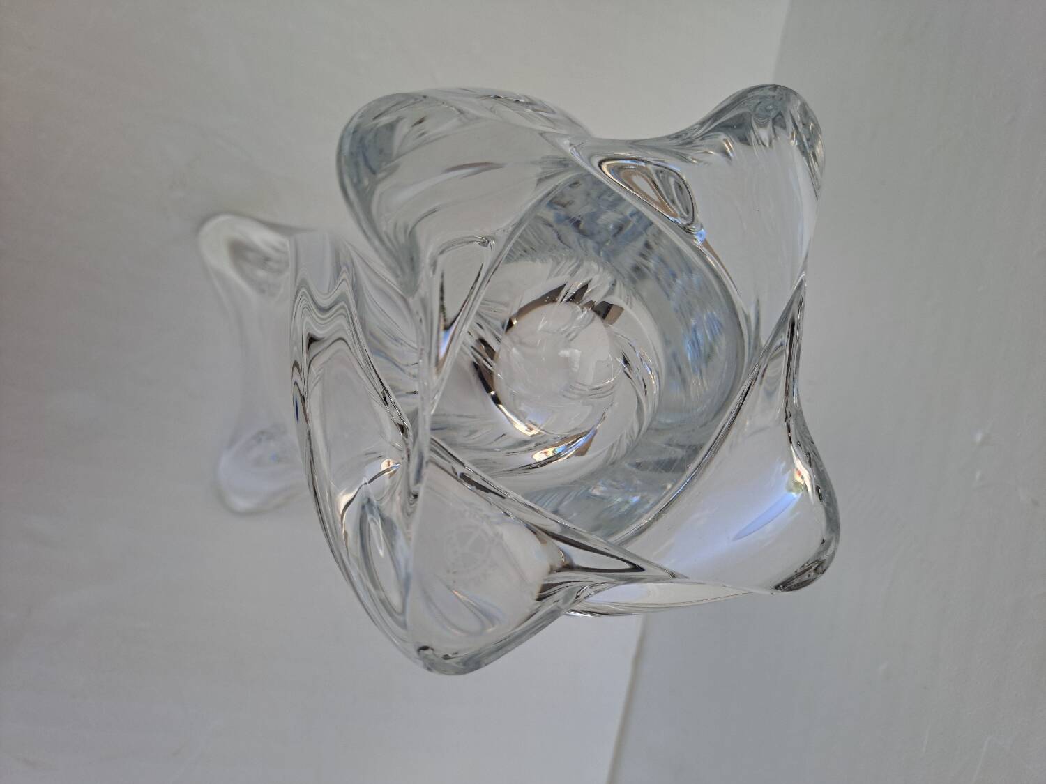 Large Sèvres crystal vase